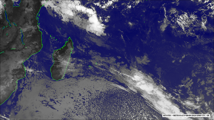 ILES SOEURS: Maurice/Réunion/Rodrigues/Agaléga/Tromelin: relevés climatologiques du 08/09/26