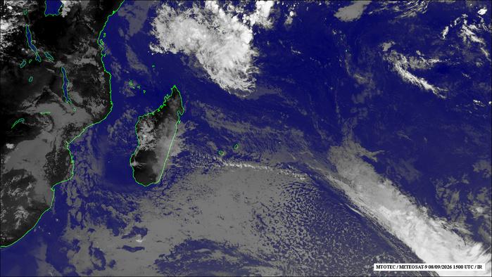 ILES SOEURS: Maurice/Réunion/Rodrigues/Agaléga/Tromelin: relevés climatologiques du 08/09/26