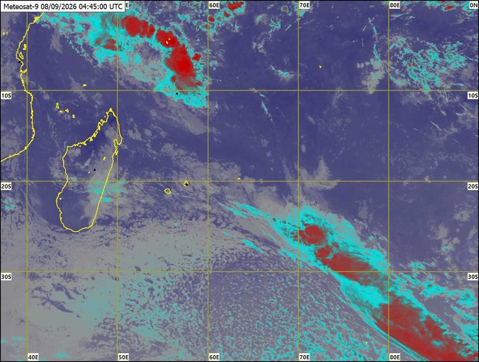 ILES SOEURS: Maurice/Réunion/Rodrigues/Agaléga/Tromelin: relevés climatologiques du 08/09/26 ILES SOEURS: Maurice/Réunion/Rodrigues/Agaléga/Tromelin: relevés climatologiques du 08/09/26