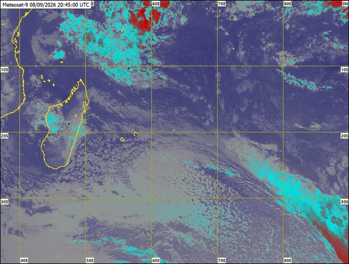 ILES SOEURS: Maurice/Réunion/Rodrigues/Agaléga/Tromelin: relevés climatologiques du 08/09/26 ILES SOEURS: Maurice/Réunion/Rodrigues/Agaléga/Tromelin: relevés climatologiques du 08/09/26