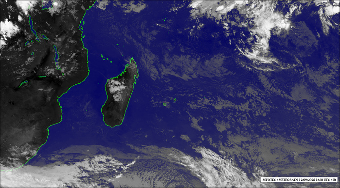 ILES SOEURS: Maurice/Réunion/Rodrigues/Agaléga/Tromelin: relevés climatologiques du 12/09/26 ILES SOEURS: Maurice/Réunion/Rodrigues/Agaléga/Tromelin: relevés climatologiques du 12/09/26