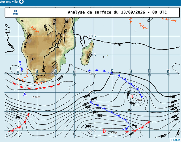 ILES SOEURS: Maurice/Réunion/Rodrigues/Agaléga/Tromelin: relevés & analyses climatologiques du 13/09/26 ILES SOEURS: Maurice/Réunion/Rodrigues/Agaléga/Tromelin: relevés & analyses climatologiques du 13/09/26