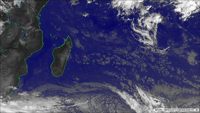 ILES SOEURS: Maurice/Réunion/Rodrigues/Agaléga/Tromelin: relevés & analyses climatologiques du 13/09/26