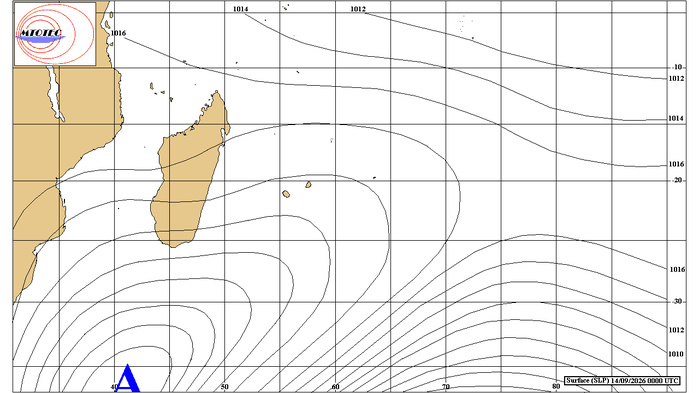 ILES SOEURS: Maurice/Réunion/Rodrigues/Agaléga/Tromelin: relevés & analyses climatologiques du 14/09/26