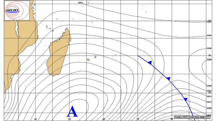 ILES SOEURS: Maurice/Réunion/Rodrigues/Agaléga/Tromelin: relevés & analyses climatologiques du 15/09/26