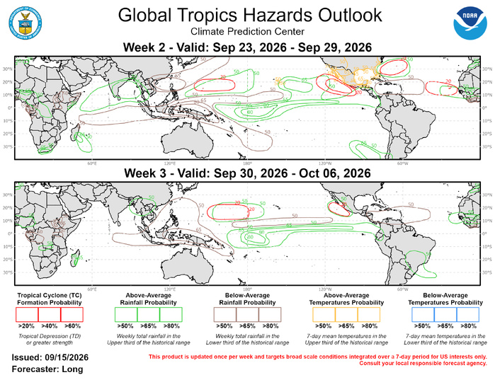 3 Week Tropical Cyclone Formation Probability//09/15/26 3 Week Tropical Cyclone Formation Probability//09/15/26