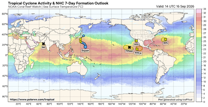 3 Week Tropical Cyclone Formation Probability//09/15/26
