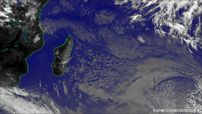 ILES SOEURS: Maurice/Réunion/Rodrigues/Agaléga/Tromelin: relevés & analyses climatologiques du 16/09/26