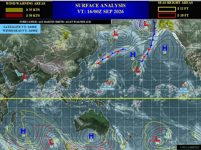 ILES SOEURS: Maurice/Réunion/Rodrigues/Agaléga/Tromelin: relevés & analyses climatologiques du 16/09/26