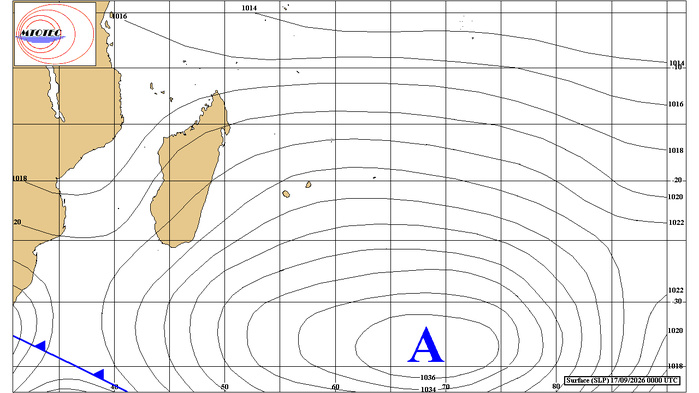 ILES SOEURS: Maurice/Réunion/Rodrigues/Agaléga/Tromelin: relevés & analyses climatologiques du 17/09/26 ILES SOEURS: Maurice/Réunion/Rodrigues/Agaléga/Tromelin: relevés & analyses climatologiques du 17/09/26