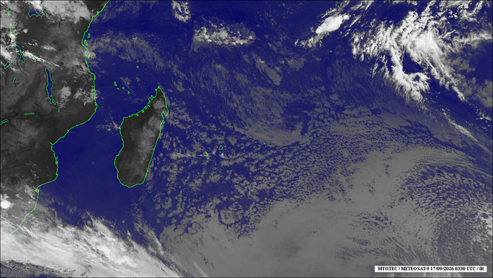 ILES SOEURS: Maurice/Réunion/Rodrigues/Agaléga/Tromelin: relevés & analyses climatologiques du 17/09/26