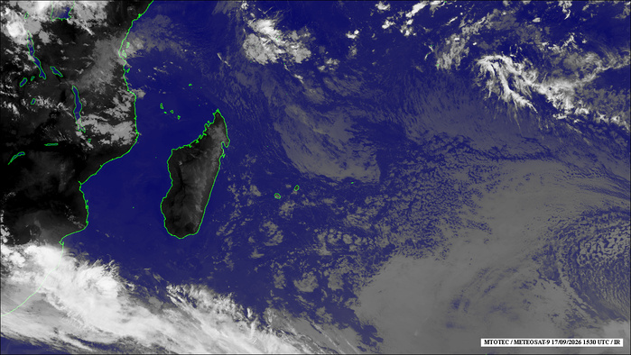 ILES SOEURS: Maurice/Réunion/Rodrigues/Agaléga/Tromelin: relevés & analyses climatologiques du 17/09/26