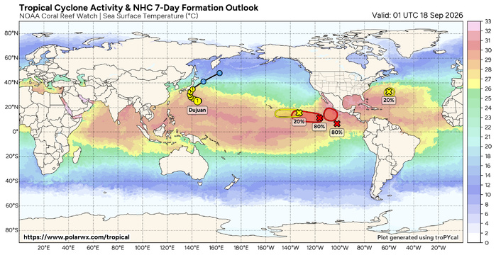ILES SOEURS: Maurice/Réunion/Rodrigues/Agaléga/Tromelin: relevés & analyses climatologiques du 17/09/26