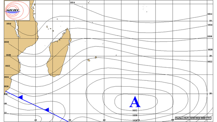 ILES SOEURS: Maurice/Réunion/Rodrigues/Agaléga/Tromelin: relevés & analyses climatologiques du 18/09/26