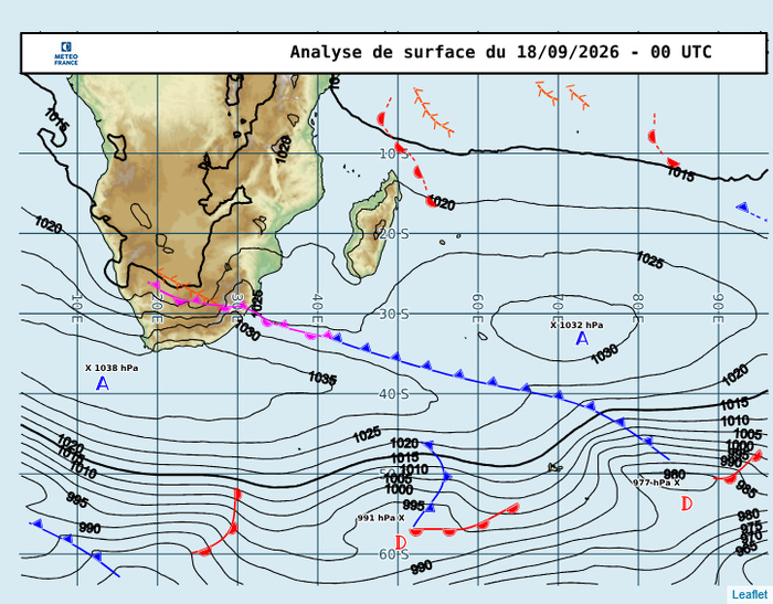 ILES SOEURS: Maurice/Réunion/Rodrigues/Agaléga/Tromelin: relevés & analyses climatologiques du 18/09/26 ILES SOEURS: Maurice/Réunion/Rodrigues/Agaléga/Tromelin: relevés & analyses climatologiques du 18/09/26