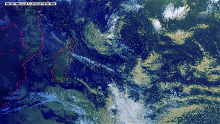 ILES SOEURS: Maurice/Réunion/Rodrigues/Agaléga/Tromelin: relevés & analyses climatologiques du 24/09/26