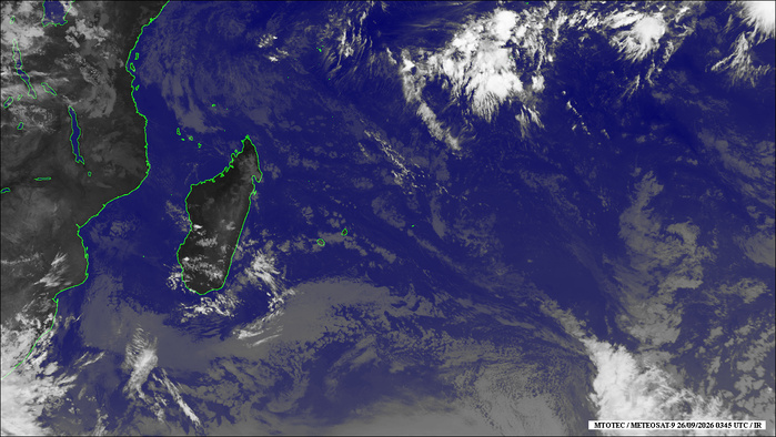 ILES SOEURS: Maurice/Réunion/Rodrigues/Agaléga/Tromelin: relevés & analyses climatologiques du 26/09/26