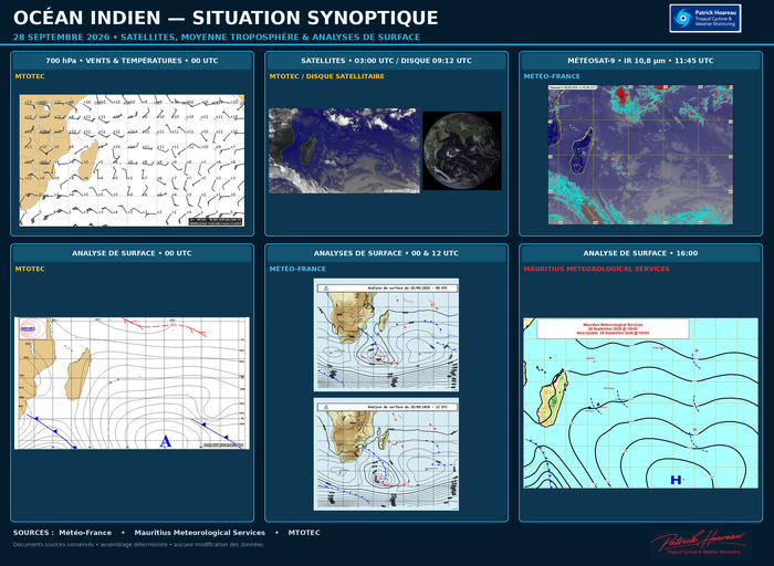 ILES SOEURS: Maurice/Réunion: le 28/09/26 : tendances météo des prochaines 36h ILES SOEURS: Maurice/Réunion: le 28/09/26 : tendances météo des prochaines 36h