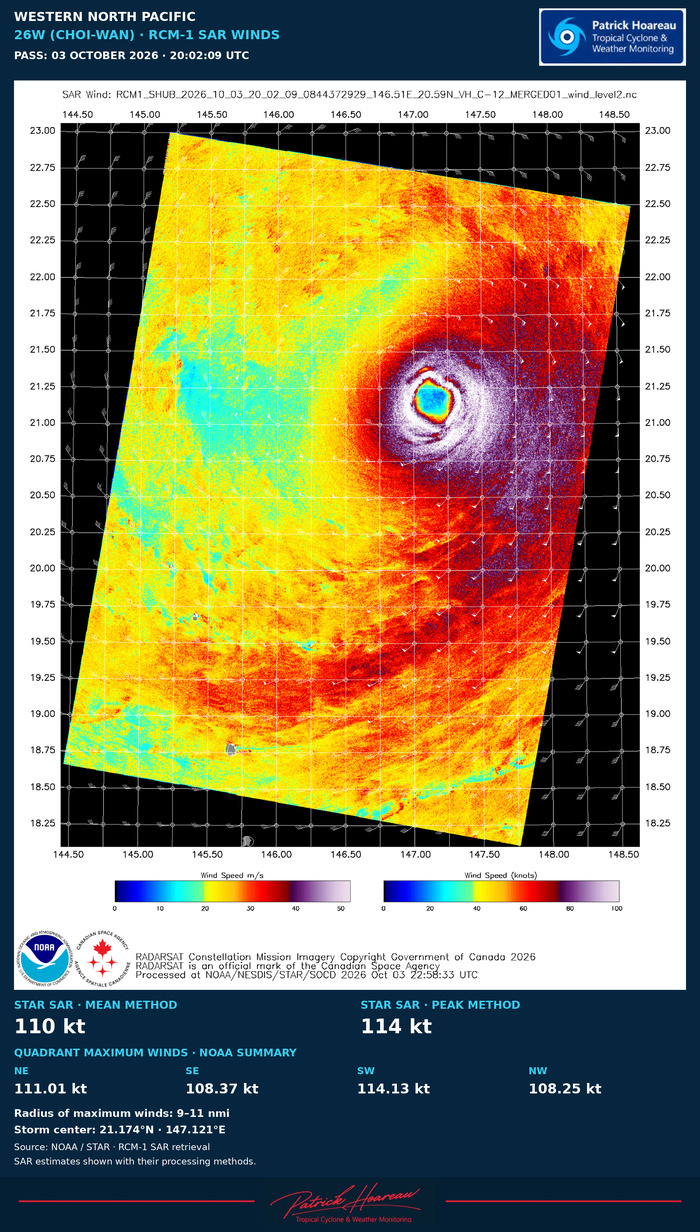 Typhoon 26W(Choi-wan) CAT 3 US ,Rapid Intensification, forecast to peak at CAT 4 within 12 hours