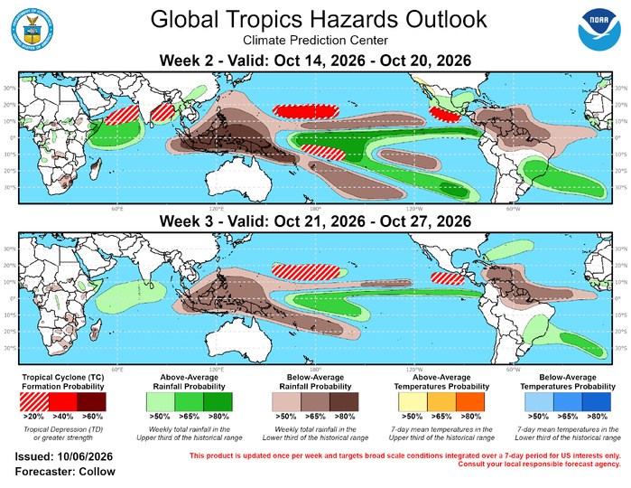 3 Week Tropical Cyclone Formation Probability//10/06/26 3 Week Tropical Cyclone Formation Probability//10/06/26