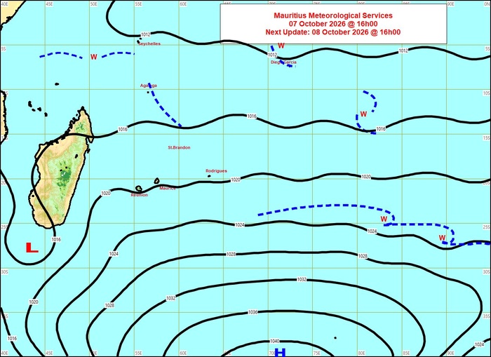 ILES SOEURS: Maurice/Réunion/Rodrigues/Agaléga/Tromelin: relevés & analyses climatologiques du 07/10/26 ILES SOEURS: Maurice/Réunion/Rodrigues/Agaléga/Tromelin: relevés & analyses climatologiques du 07/10/26