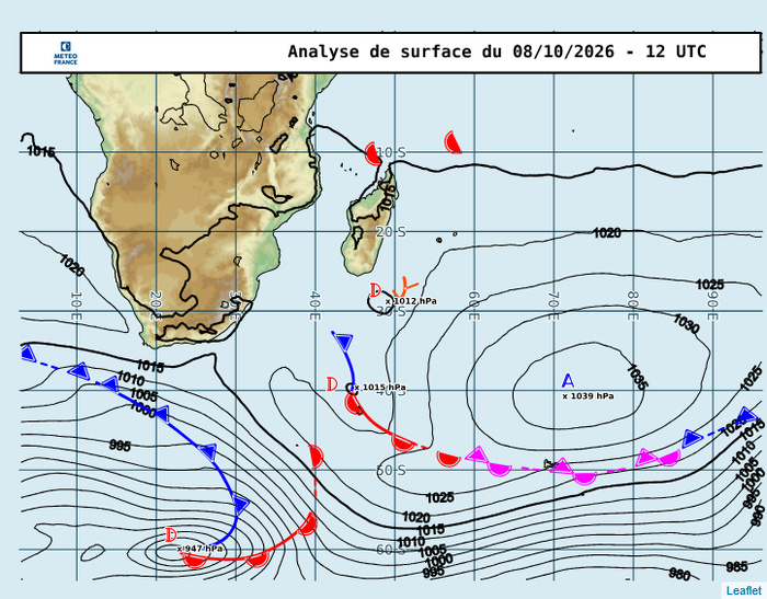 ILES SOEURS: Maurice/Réunion/Rodrigues/Agaléga/Tromelin: relevés & analyses climatologiques du 08/10/26 ILES SOEURS: Maurice/Réunion/Rodrigues/Agaléga/Tromelin: relevés & analyses climatologiques du 08/10/26