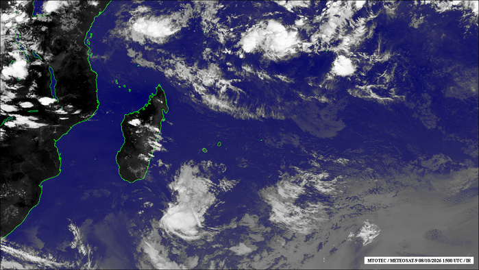 ILES SOEURS: Maurice/Réunion/Rodrigues/Agaléga/Tromelin: relevés & analyses climatologiques du 08/10/26
