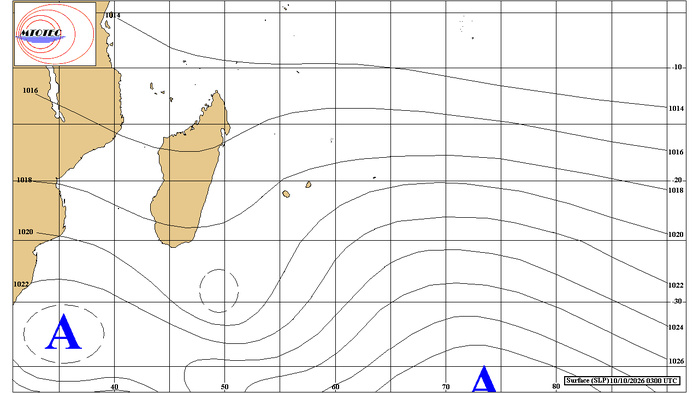 ILES SOEURS: Maurice/Réunion/Rodrigues/Agaléga/Tromelin: relevés & analyses climatologiques du 10/10/26 ILES SOEURS: Maurice/Réunion/Rodrigues/Agaléga/Tromelin: relevés & analyses climatologiques du 10/10/26