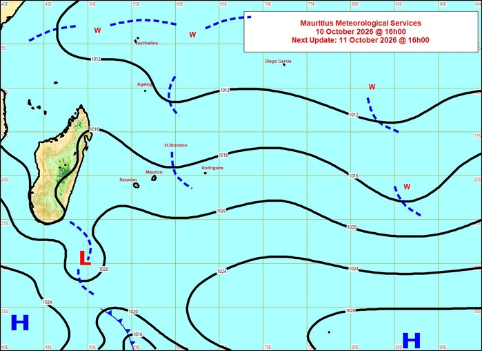ILES SOEURS: Maurice/Réunion/Rodrigues/Agaléga/Tromelin: relevés & analyses climatologiques du 10/10/26 ILES SOEURS: Maurice/Réunion/Rodrigues/Agaléga/Tromelin: relevés & analyses climatologiques du 10/10/26