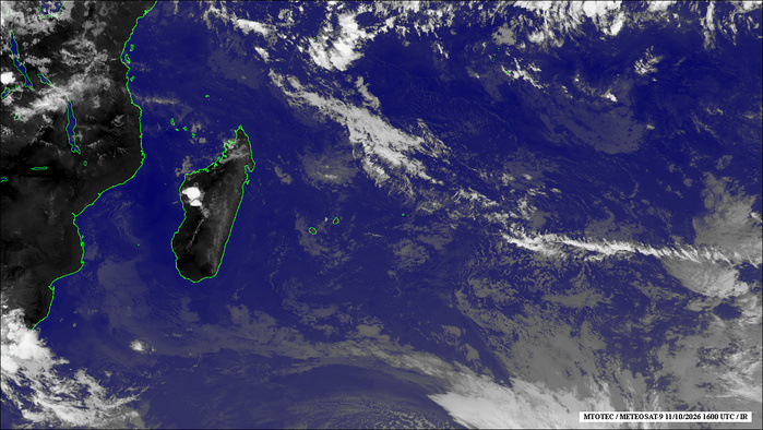 ILES SOEURS: Maurice/Réunion/Rodrigues/Agaléga/Tromelin: relevés & analyses climatologiques du 11/10/26