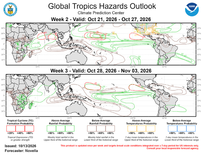 3 Week Tropical Cyclone Formation Probability//10/13/26 