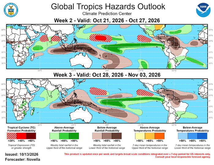 3 Week Tropical Cyclone Formation Probability//10/13/26 3 Week Tropical Cyclone Formation Probability//10/13/26