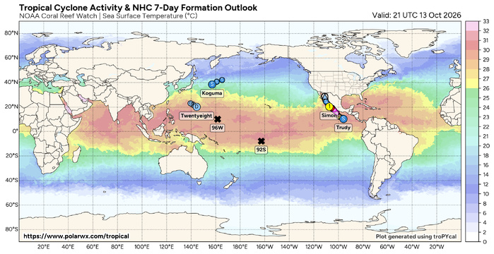 3 Week Tropical Cyclone Formation Probability//10/13/26 