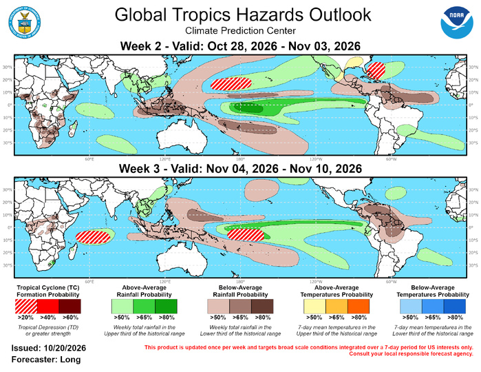 3 Week Tropical Cyclone Formation Probability//10/20/26 3 Week Tropical Cyclone Formation Probability//10/20/26