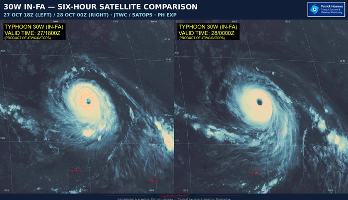 10/28/26 0300 UTC: Typhoon 30W (In-fa): US Category 4, forecast to reach Super Typhoon Intensity in 12hours//
