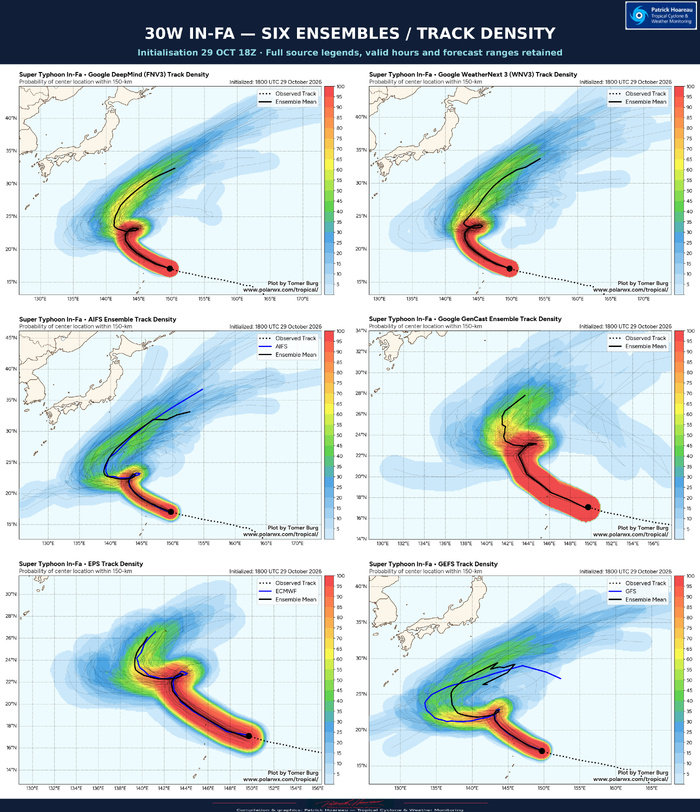 10/30/26 0300 UTC : Typhoon 30W (IN-FA) CAT 4, a still robust annular core, but a weakening trend and a complex steering ahead 10/30/26 0300 UTC : Typhoon 30W (IN-FA) CAT 4, a still robust annular core, but a weakening trend and a complex steering ahead