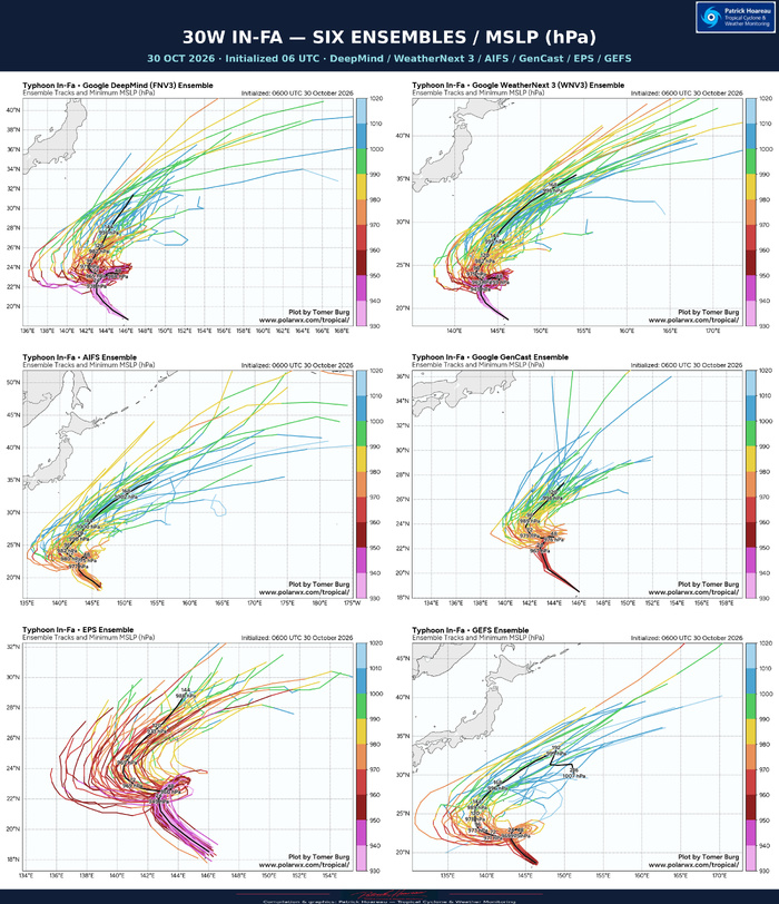 10/30/26 1500 UTC : Typhoon 30W (IN-FA) CAT 4, a robust quasi-annular core, a complex loop ahead and gradual weakening 10/30/26 1500 UTC : Typhoon 30W (IN-FA) CAT 4, a robust quasi-annular core, a complex loop ahead and gradual weakening