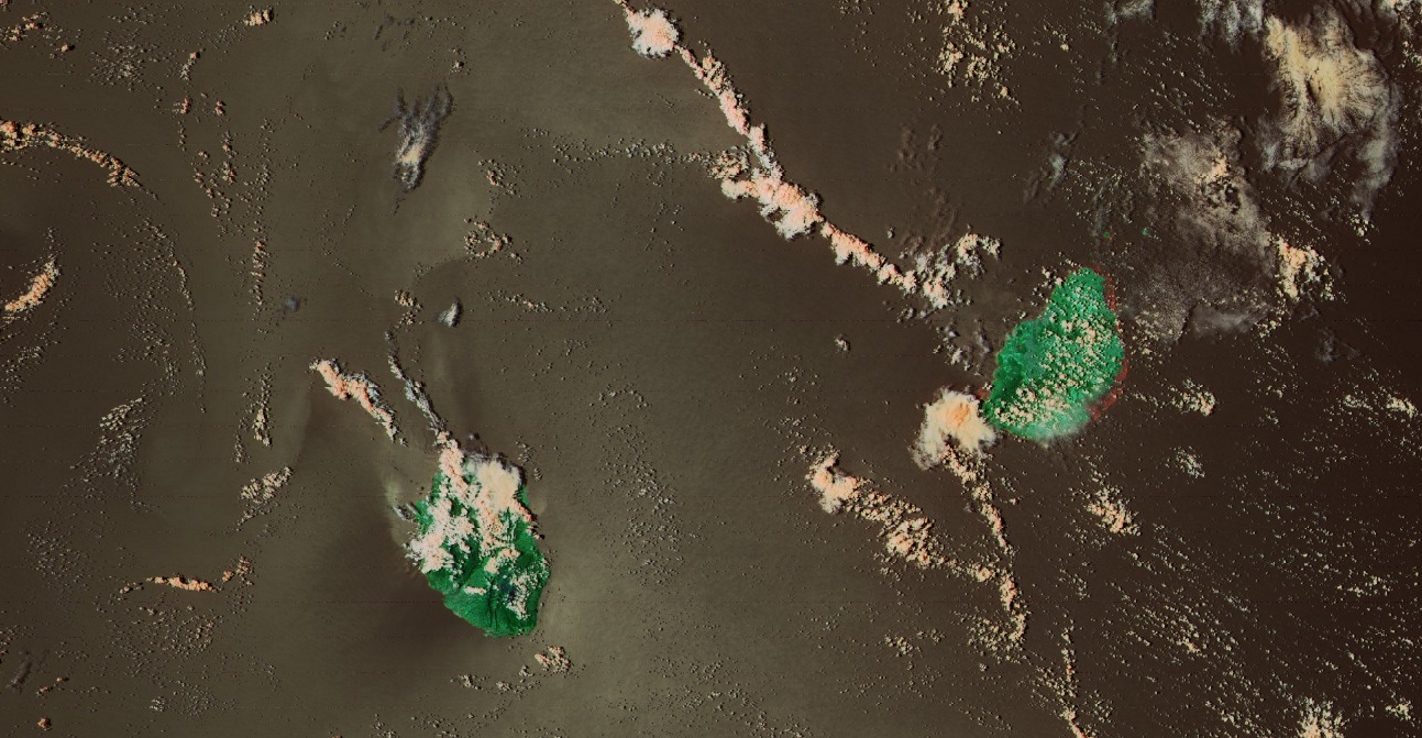 On ne s'en lasse pas. Cette fois ci capturées par le satellite Noaa20 à 13h36.