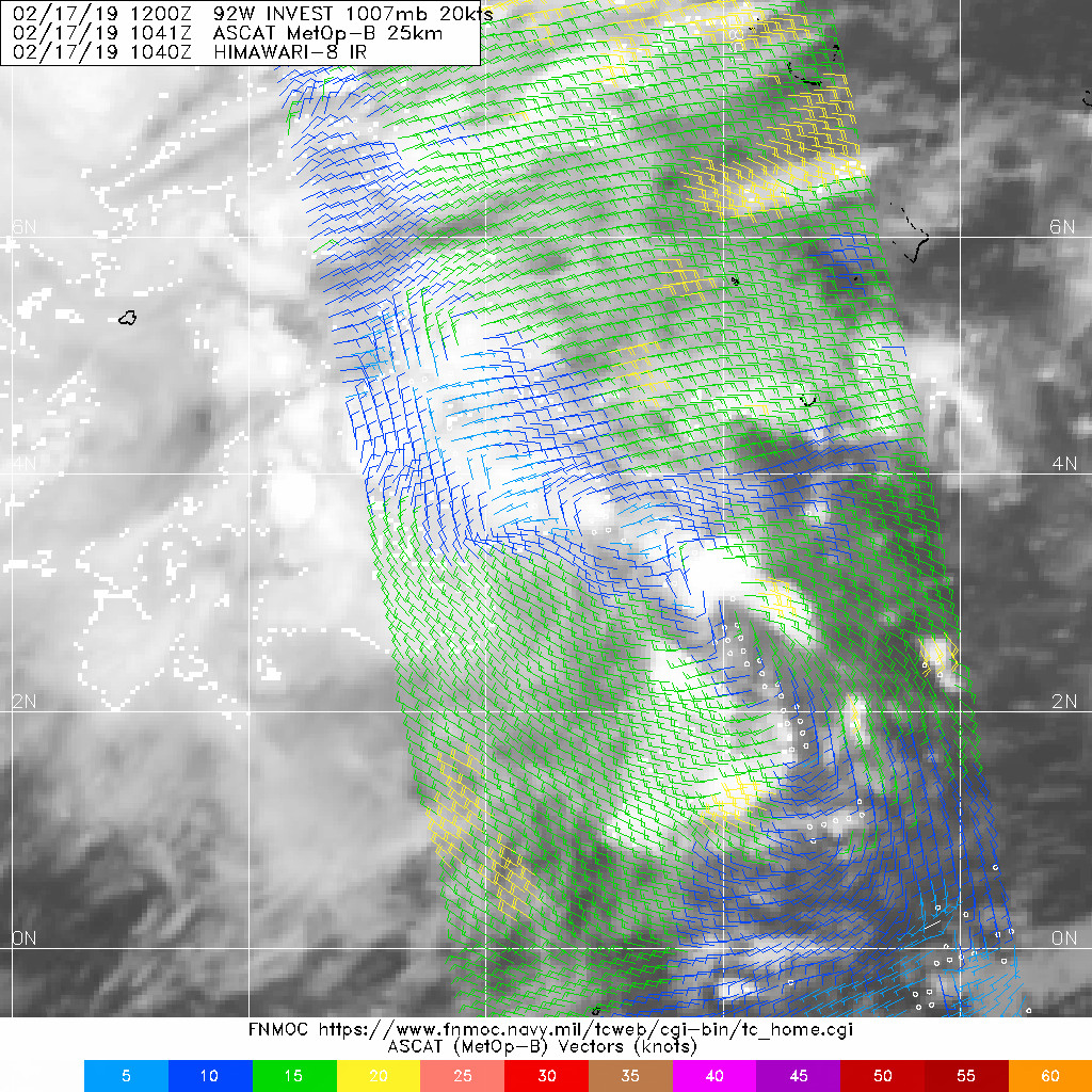 INVEST 92W upgraded to MEDIUM for the next 24 hours by the JTWC