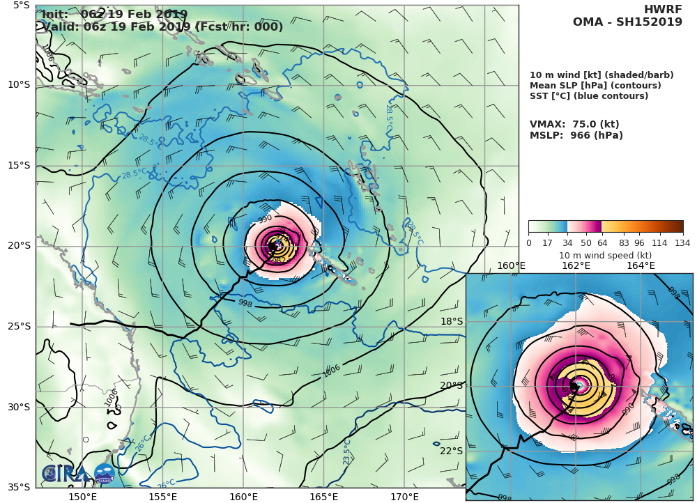 15UTC:  Cyclone OMA(15P) Category 1 US may intensify to Category 2 within 12hours