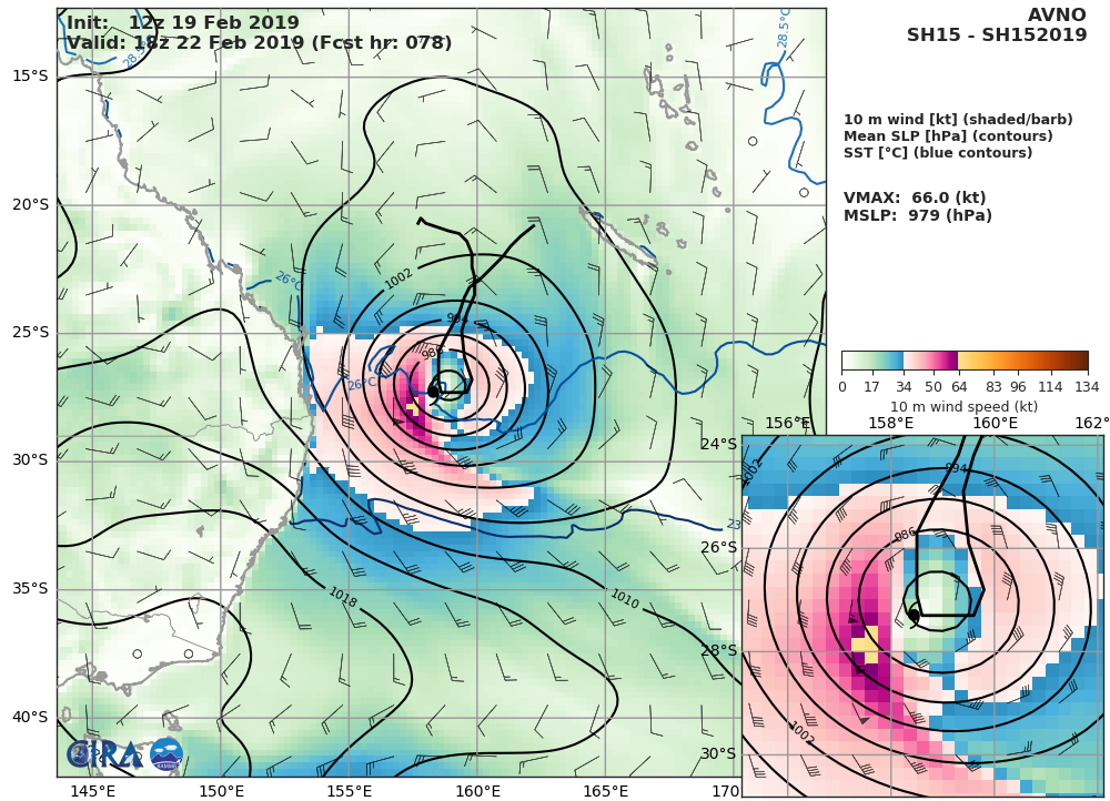 21UTC: cyclone OMA(15P) Category 1 US, no longer expected to intensify