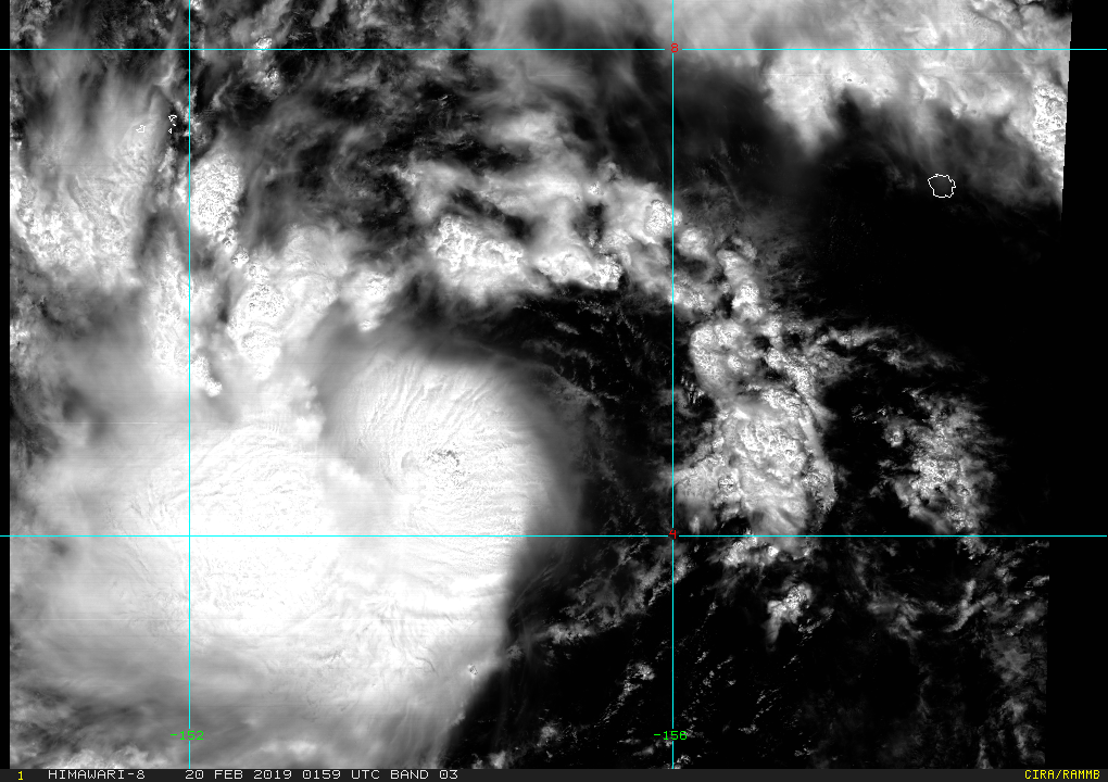 03UTC: WUTIP(02W) forecast to intensify rapidly to a CAT3 US in less than 3 days while approaching the Guam/Yap area