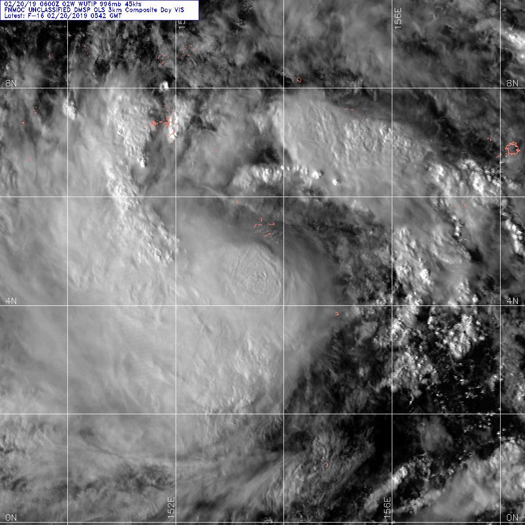 09UTC: WUTIP(02W) forecast to intensify rapidly to a CAT3 US in less than 3 days while approaching the Guam/Yap area