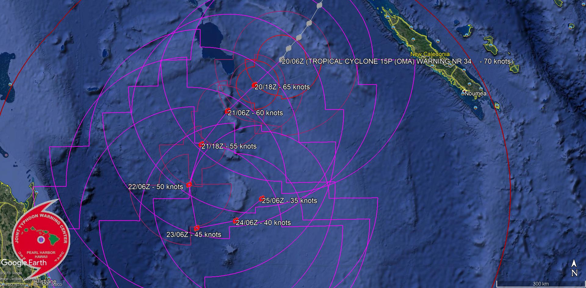 09UTC: cyclone OMA(15P): slow-moving and forecast to weaken next 5 days