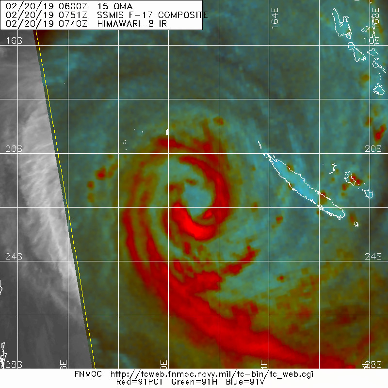 09UTC: cyclone OMA(15P): slow-moving and forecast to weaken next 5 days