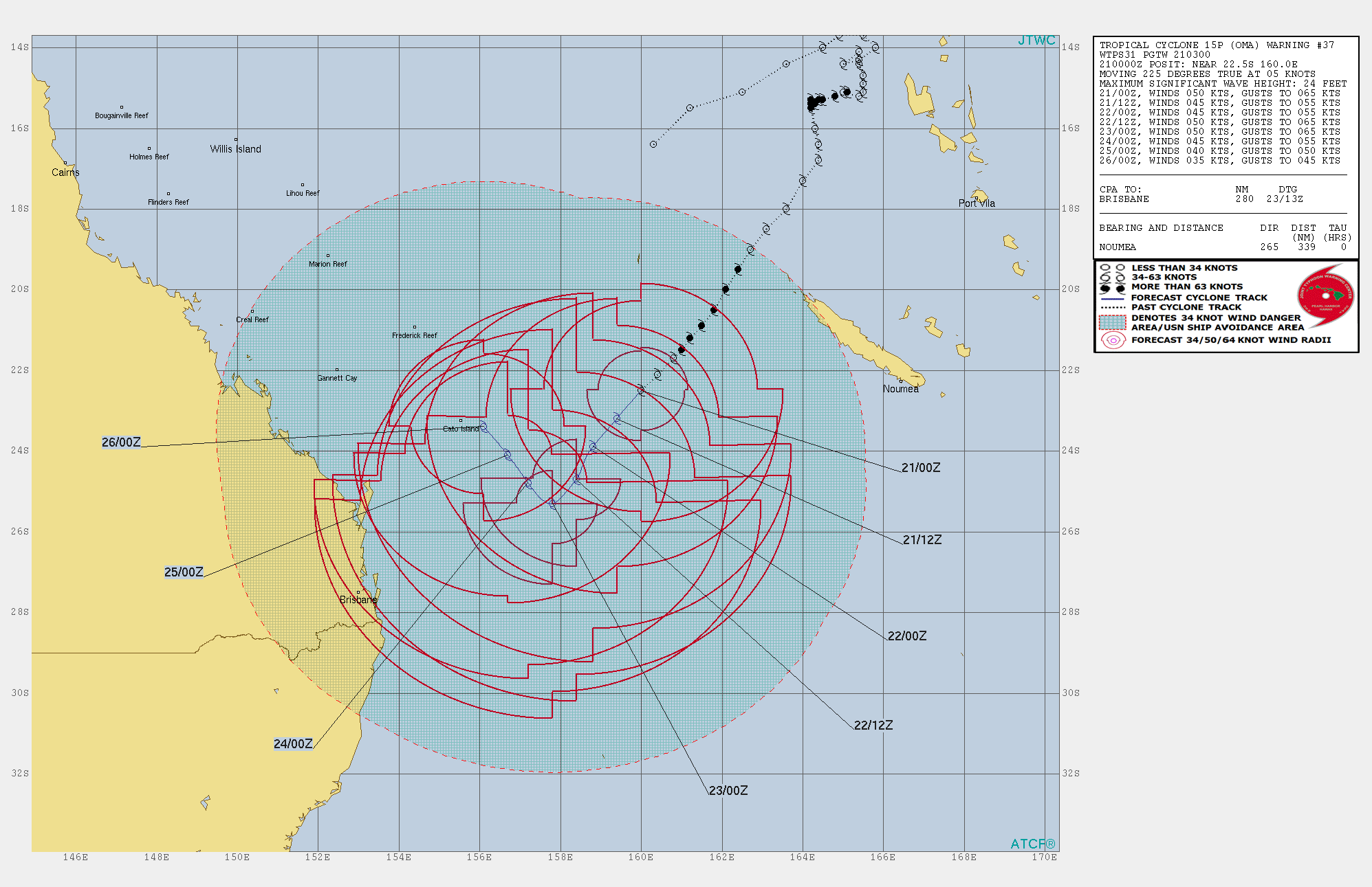 03UTC: cyclone OMA(15P): slow-moving and slowly weakening next 5 days 03UTC: cyclone OMA(15P): slow-moving and slowly weakening next 5 days