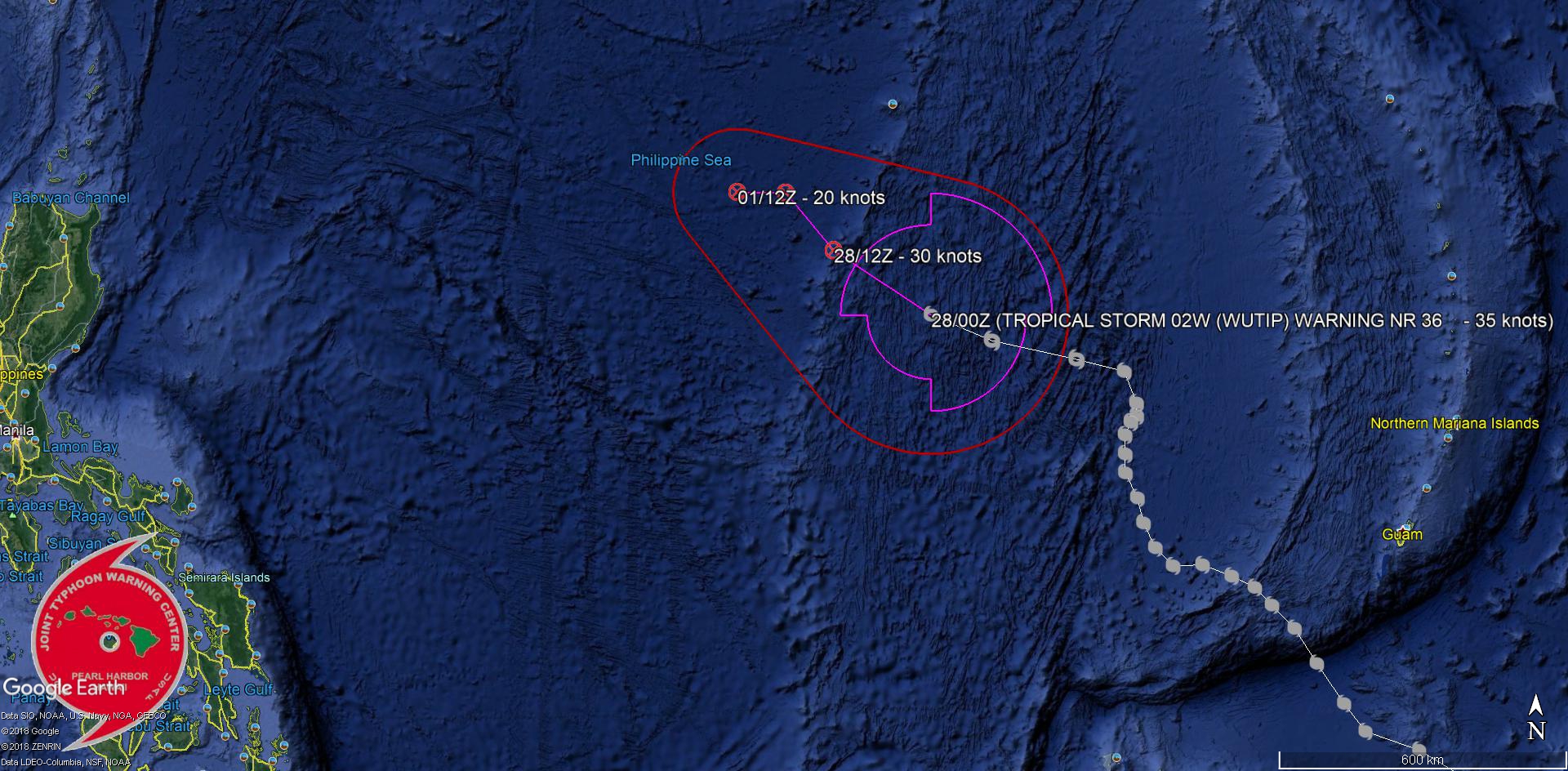 03UTC: WUTIP(02W) weakening rapidly over open seas 03UTC: WUTIP(02W) weakening rapidly over open seas