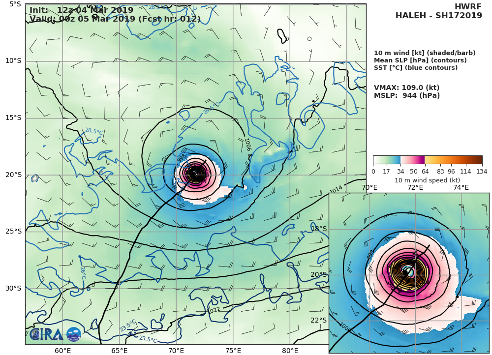 21UTC: TC HALEH(17S) peaking now as a powerful category 4 US safely over open seas