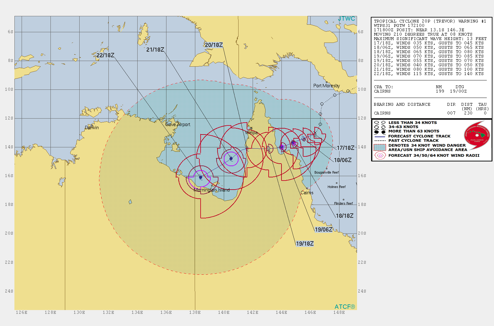 WARNING 1/JTWC
