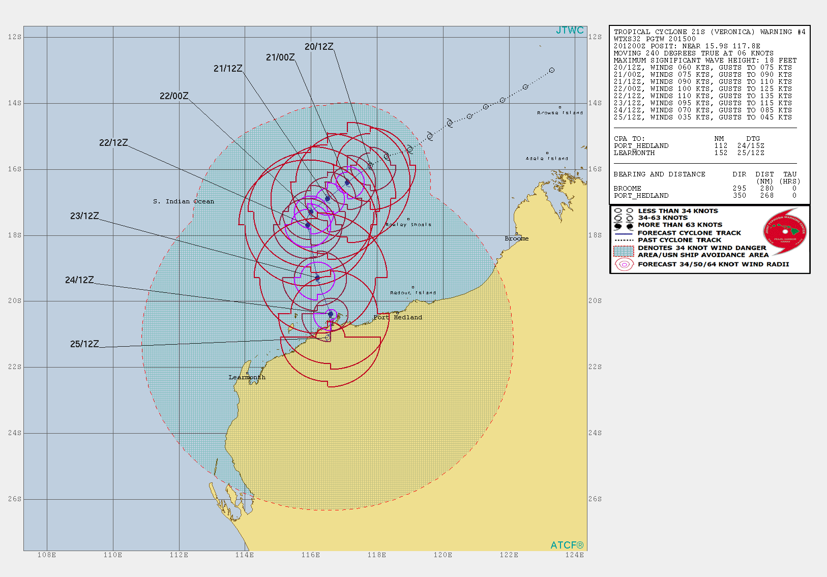 WARNING 4/JTWC
